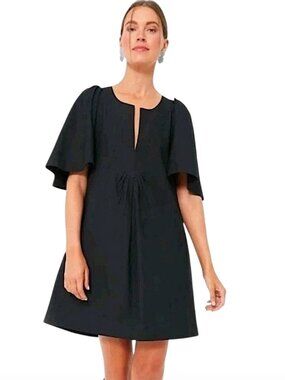 TUCKERNUCK POMANDER PLACE Finley Flutter Sleeve Dress Size M Black